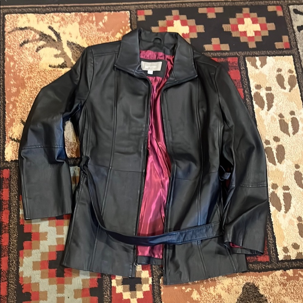 Womens Croft and barrow leather jacket